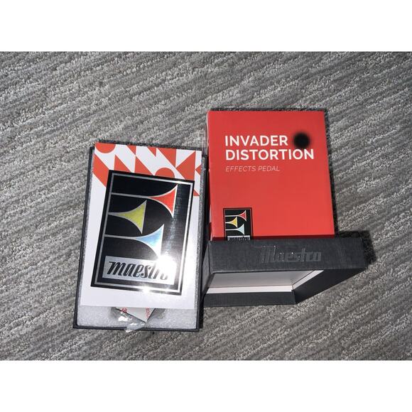 Maestro Electronics Invader Distortion Analog True Bypass Guitar Effects Pedal - Picture 3 of 4
